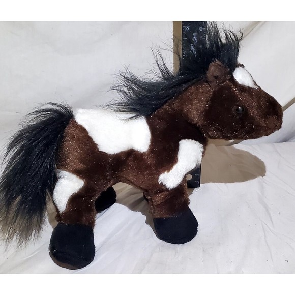 Webkinz Pinto 9" Plush Brown White Stuffed Pony Horse Ganz No Code - Picture 9 of 12